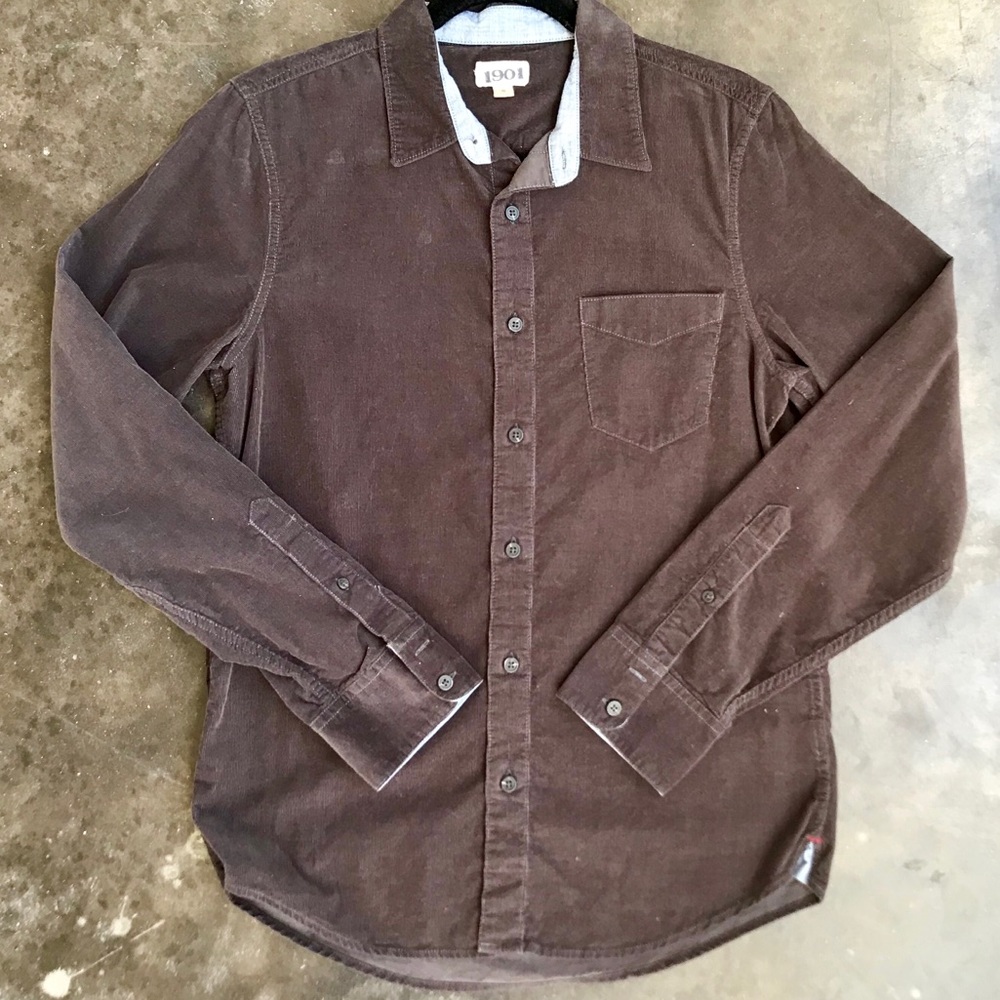 Men’s Nordstrom Long Sleeve Corduroy Dress Shirt